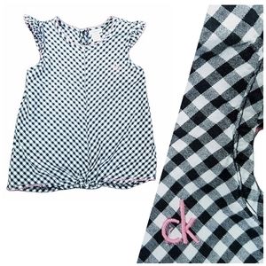 Clavin Klein girls plaid shirt
